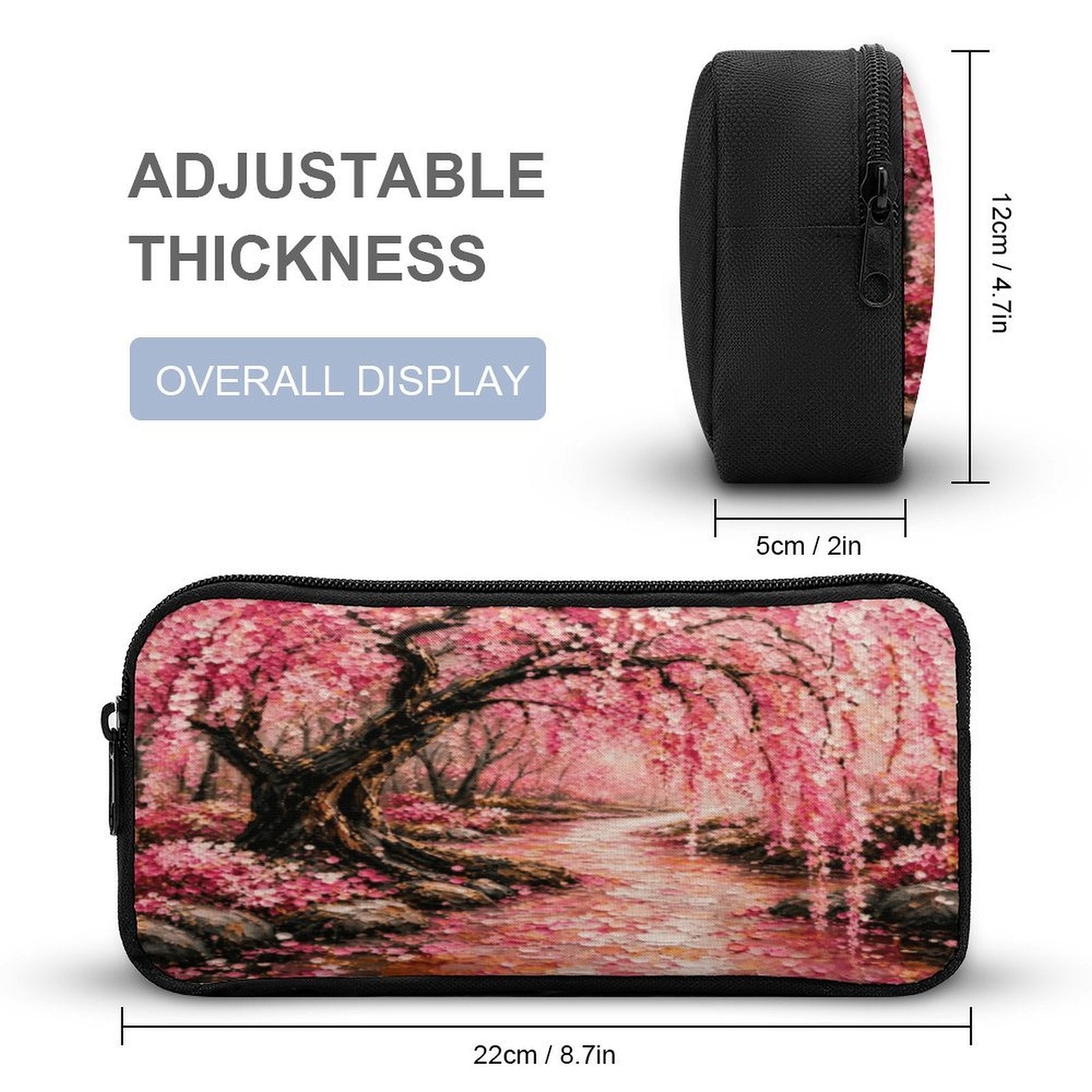 Japanese Cherry Blossom Three Piece Combination Backpack Set