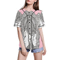 R&RH PinkDestiny Pink Women's All Over Print Baseball Jersey in premium mesh fabric
