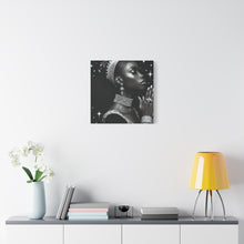 Load image into Gallery viewer, Elegant Black Woman Canvas Art - Stretched Wall Decor for Home
