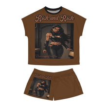 Load image into Gallery viewer, R&amp;RH Luiiloviie Women&#39;s Short Brown Pajama Set - Stylish Loungewear for Comfort and Confidence
