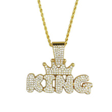Load image into Gallery viewer, Men&#39;s Fashion Necklace with Diamond Pendant in Alloy
