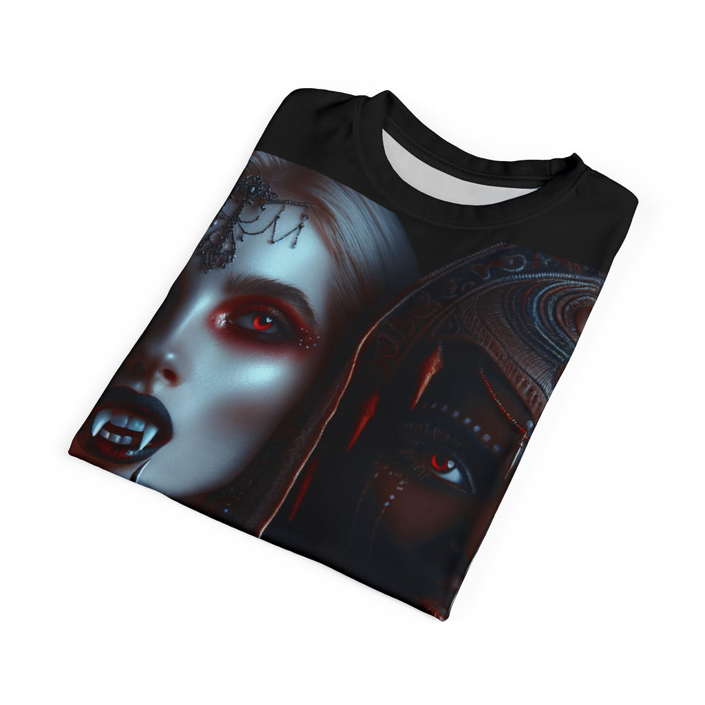 Gothic Aesthetic Unisex Tee featuring spooky Halloween-themed bold graphic print