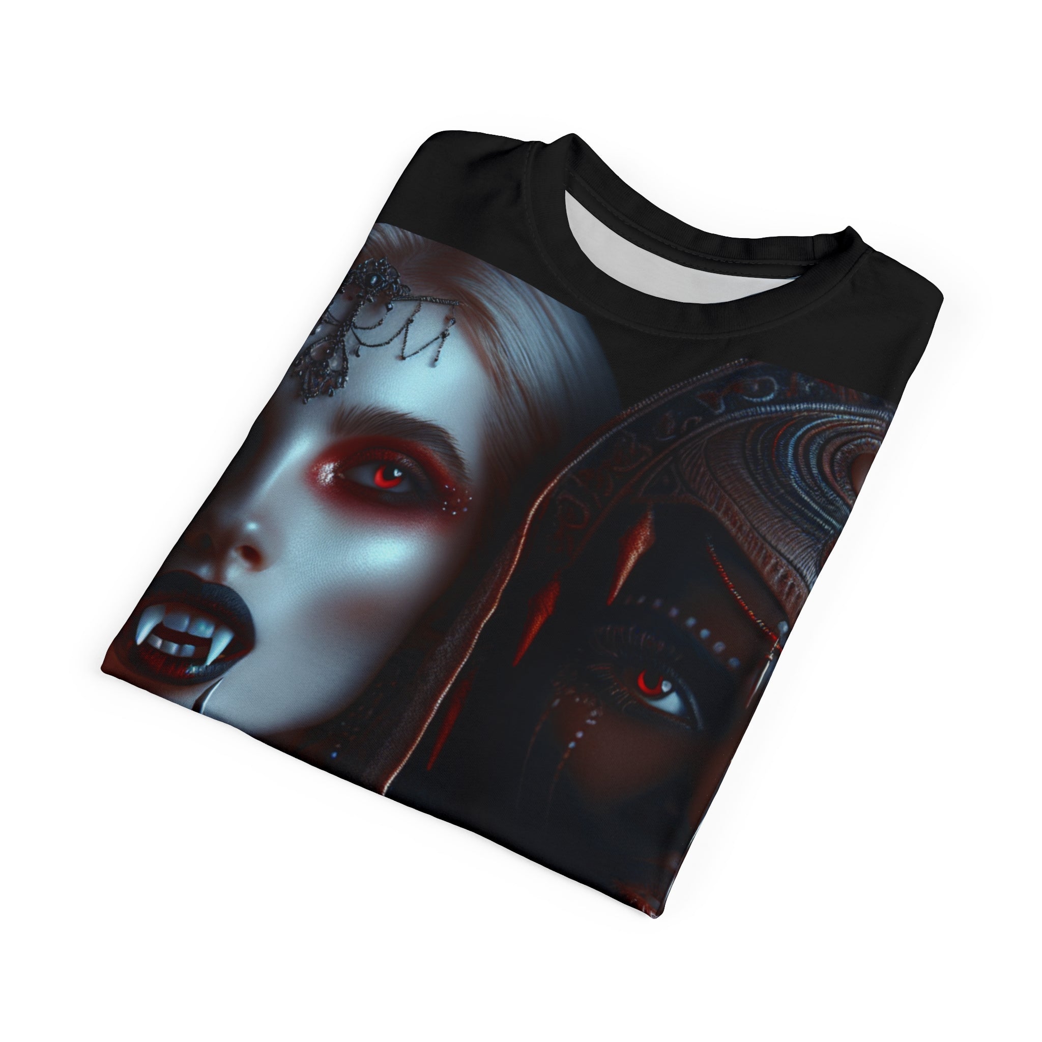 Gothic Aesthetic Unisex Tee featuring spooky Halloween-themed bold graphic print