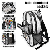 Critter Kicks Zebra Zest Kids Clear Backpack
