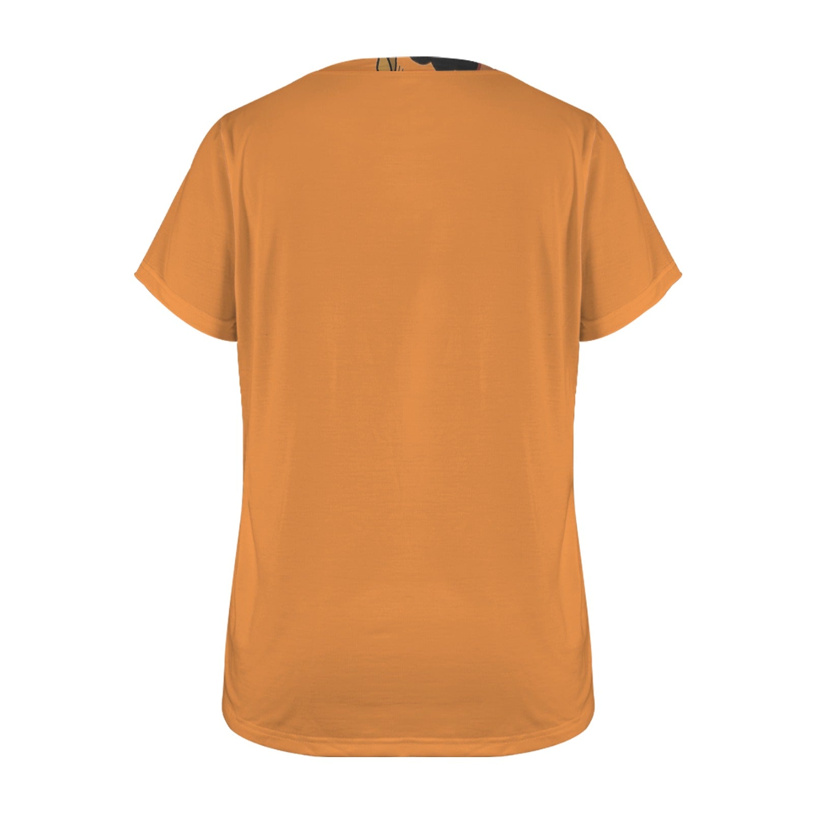 Rich and Rich Queen Of The Earth Women’s Orange Multicolor T-Shirt | Soft Polyester Spandex Graphic Tee