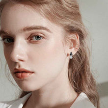 Load image into Gallery viewer, Full Diamond Zircon Earrings - Copper-Plated Design
