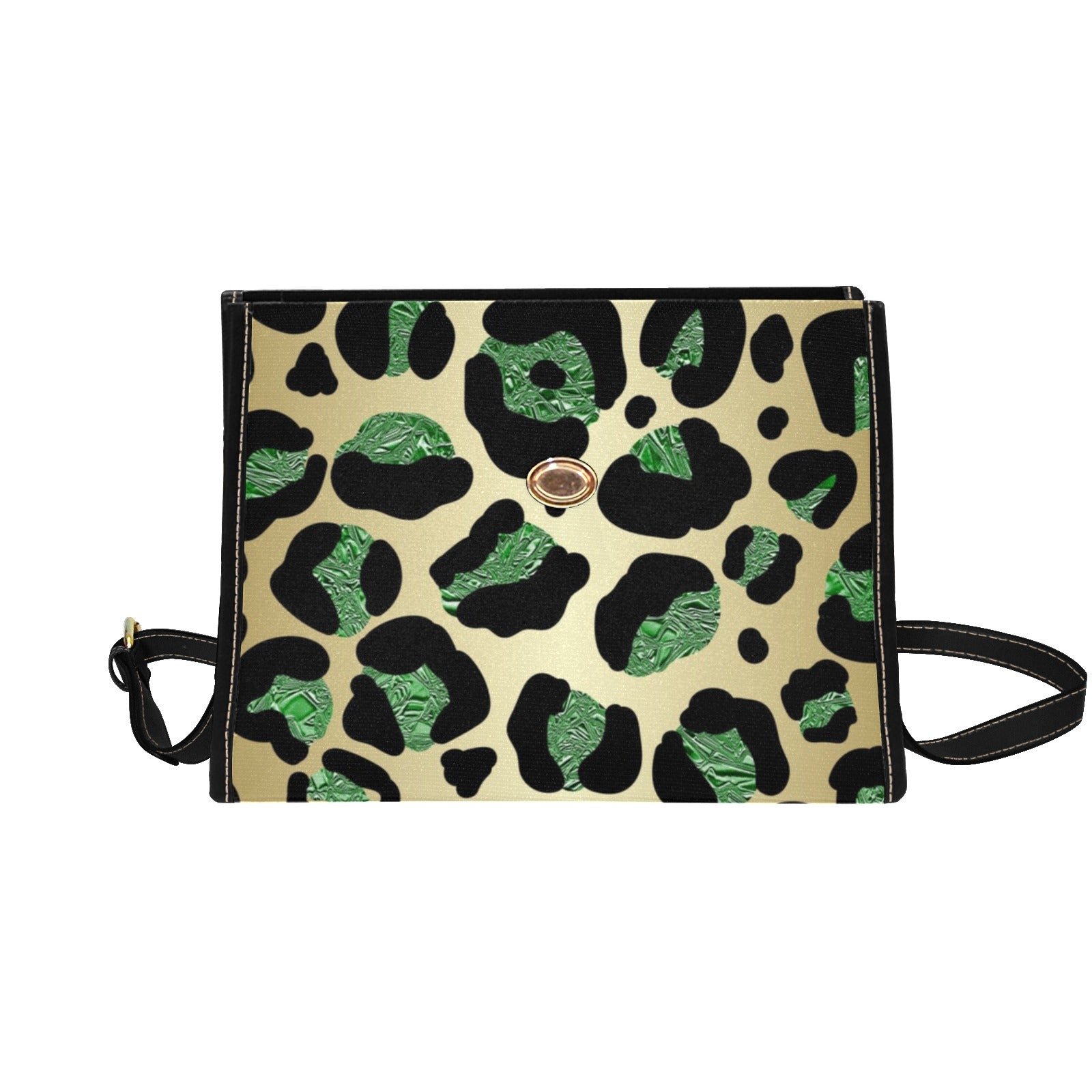 Rich and Rich Emerald Safari Waterproof Canvas Women's Shoulder Bag