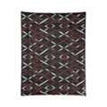 Rich and Rich Red and Gray Modern Geometric Comforter on bed in stylish bedroom
