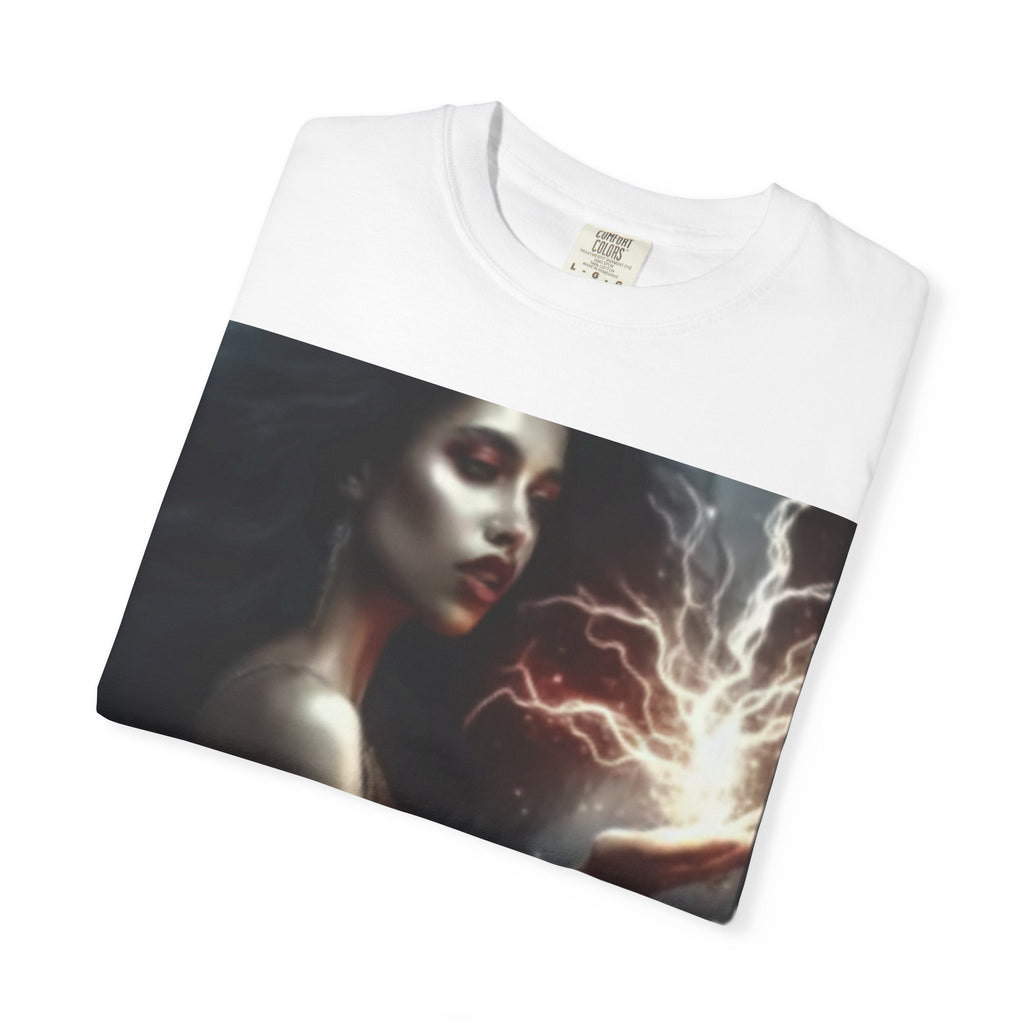 Mystical Magic unisex garment-dyed t-shirt featuring witchy fantasy art design
