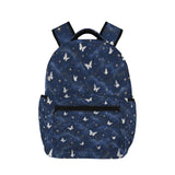 a Ethereal butterfly Galaxy Girls Blue Large Capacity Backpack