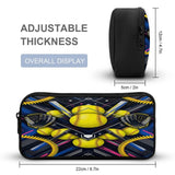 Blue softball-themed three-piece backpack set including backpack, insulated lunch bag, and pencil case — additional view 10