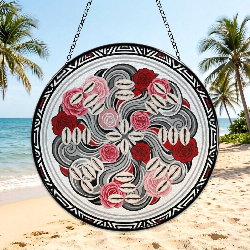 The Tribal Elegance Harmony Series – Rose Legacy Glass Suncatcher Glass Suncatcher - Rich and Rich Homeopportunities