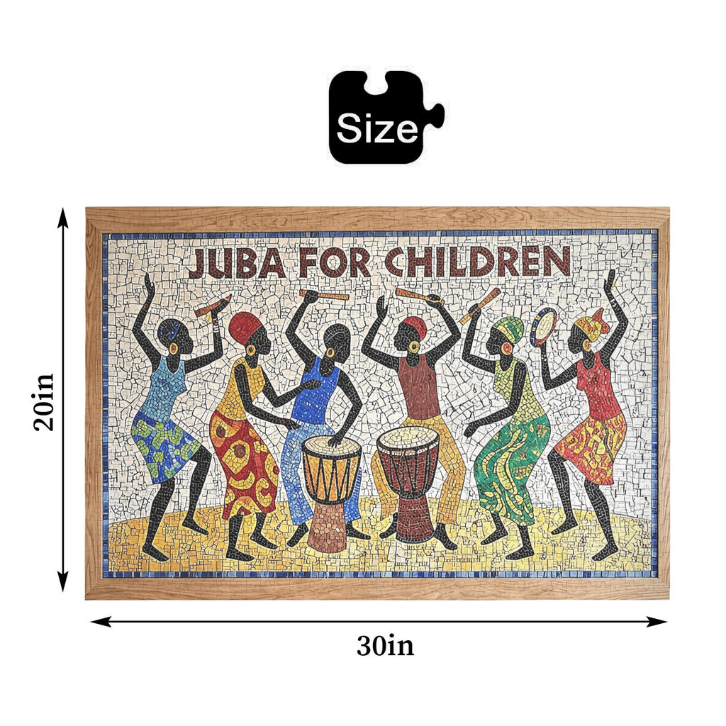 Rich and Rich Juba For Children 1000-Piece Wooden Jigsaw Puzzle (Horizontal)