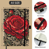 Rich and Rich Scarlet Bloom Notebook Strap Notebook