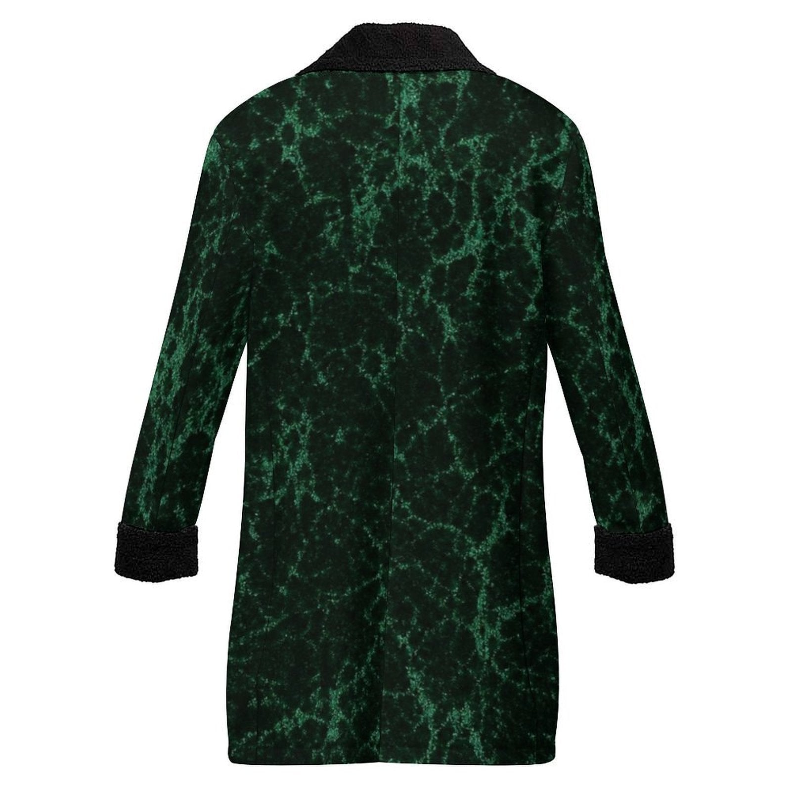 A Rich and Rich Men's Green Marble Double Breasted Coat