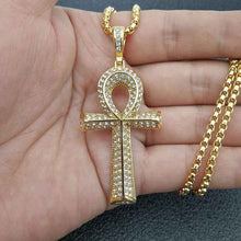 Load image into Gallery viewer, Men’s/Women’s Egyptian Ankh Pendant - Hip-Hop Steel Unisex Gem
