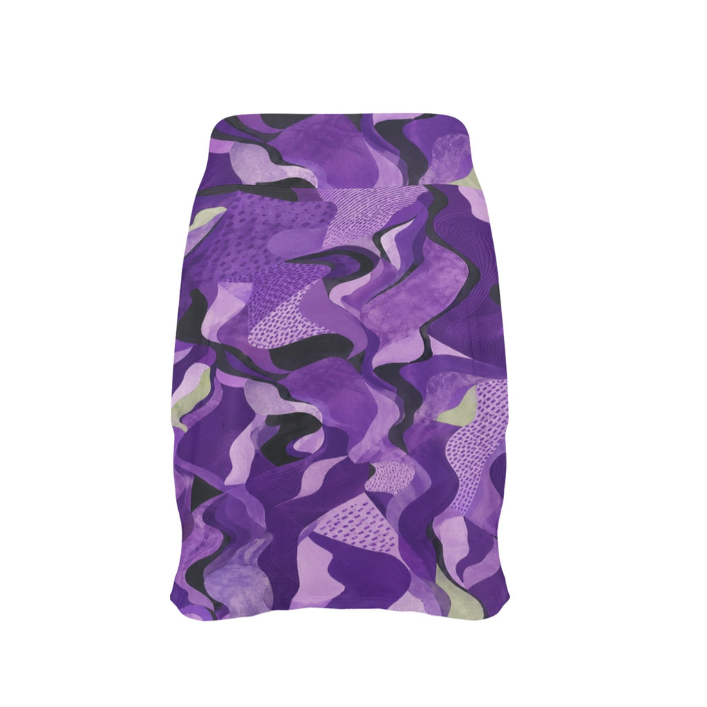 Rich and Rich Key Lime Abstract Women’s Skirt With Pockets | Athletic Skort With Built-In Shorts