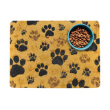Rich and Rich Paw Print Pet Feeding Mat Pet Feeding Mat 40x30cm