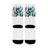Critter Kicks Kids Croc Rock White Socks