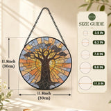 Rich and Rich WanderGlow Tree Of Life Stained Glass Suncatcher 11-8 inch