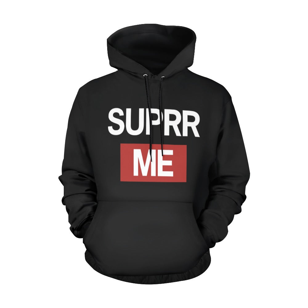 Rich and Rich SUPRR ME Black Hoodie for Men front view