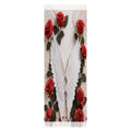 Soft imitation cashmere tassel scarf in neutral color, styled on a mannequin