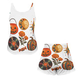 Rich & Rich Pumpkin Groove Women’s White Pajama Set