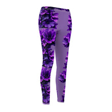 Load image into Gallery viewer, Floral Purple Casual Leggings for Women - Comfortable Activewear
