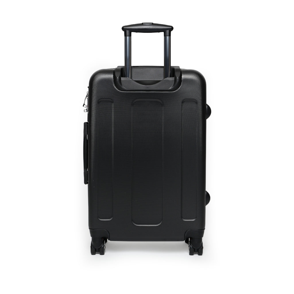 R&RH Elegant Samurai Style Grey Women's Suitcase with floral design