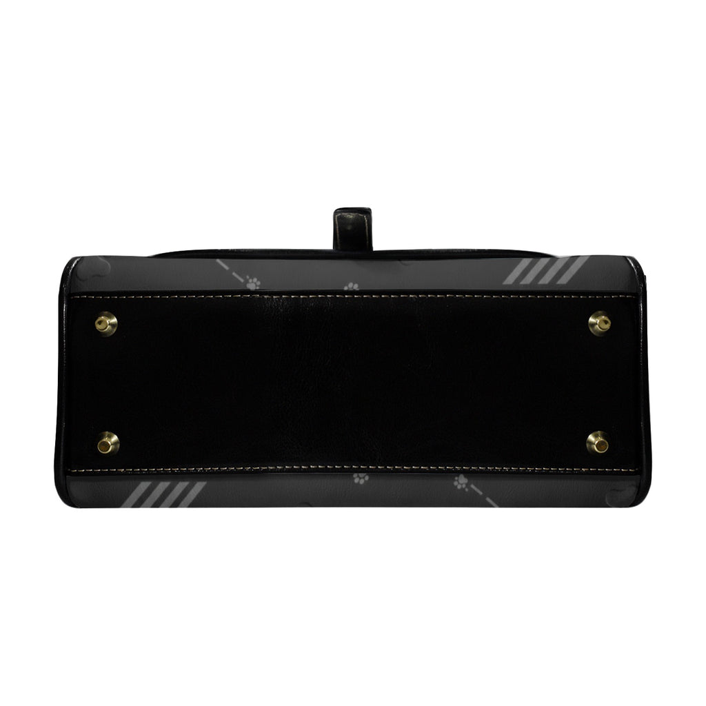 Rich and Rich Women's Leather Black Paw Satchel