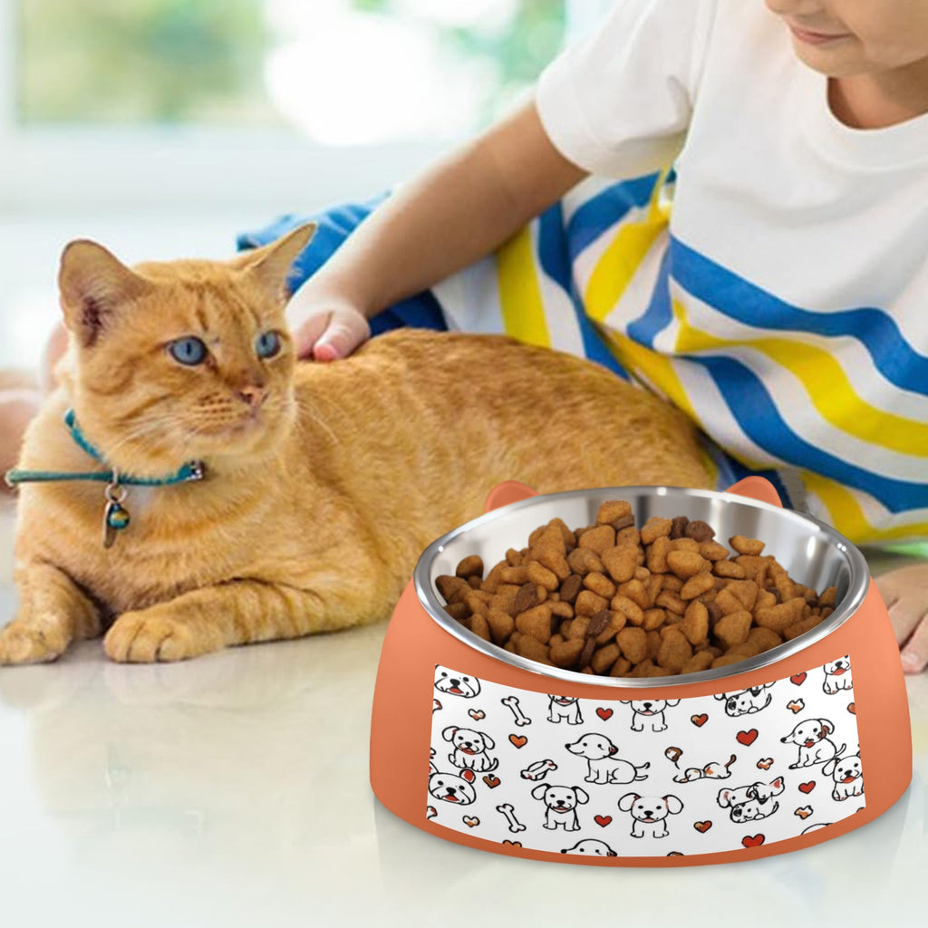 A Rich and Rich Playtime Doodles Orange Pet Bowl - Rich and Rich Homeopportunities