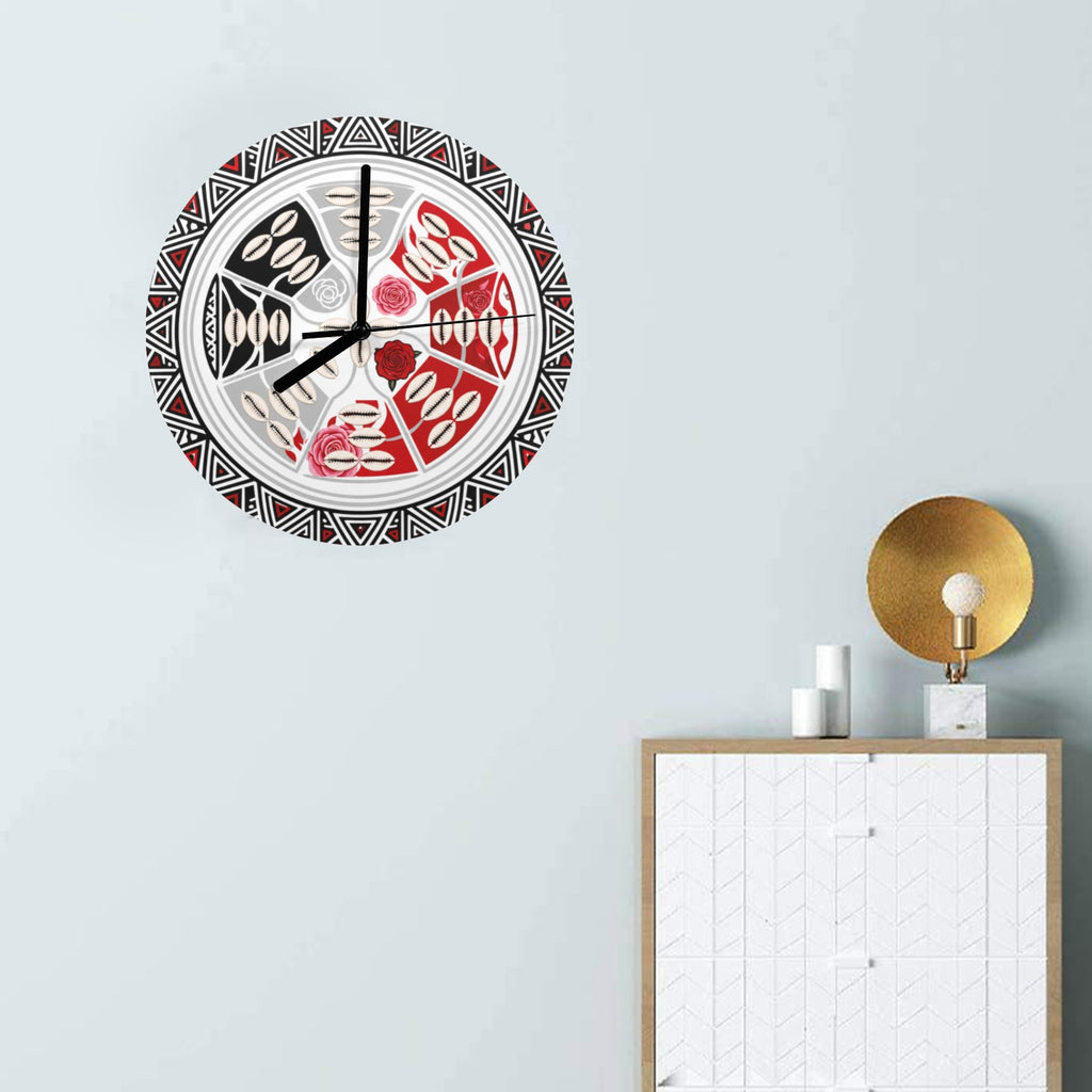 Rich and Rich Circle of Prosperity Floral Wall Clock - Rich and Rich Homeopportunities