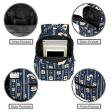 a Varsity Prep Boys Blue Signage Large Capacity Backpack
