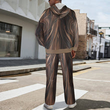 Load image into Gallery viewer, R&amp;RH Designer Men&#39;s Tracksuit Men&#39;s Streetwear Flared Brown Tracksuit - Rich and Rich Homeopportunities 

