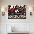 Rich and Rich The Chess Game 32x24 canvas wall art featuring a chessboard design