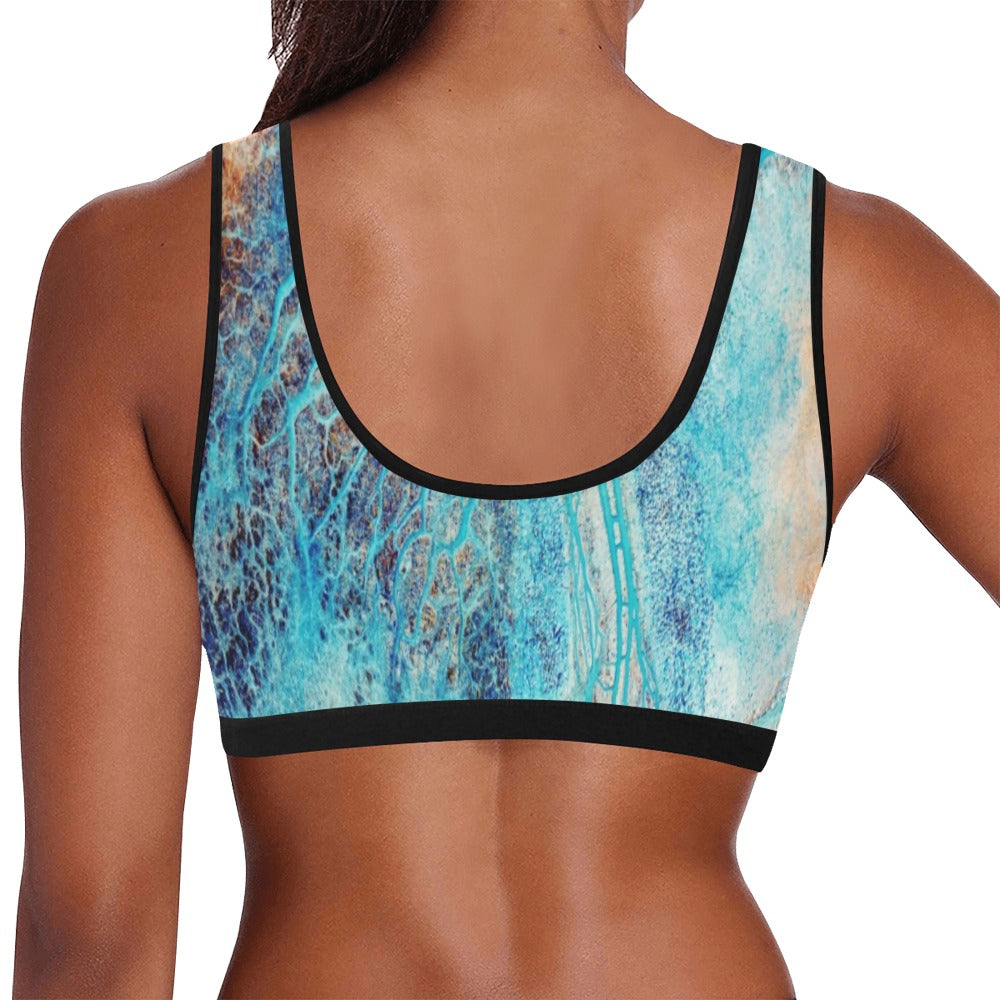 Rich and Rich Turquoise Yoga Leggings and Sports Bra Set for Women
