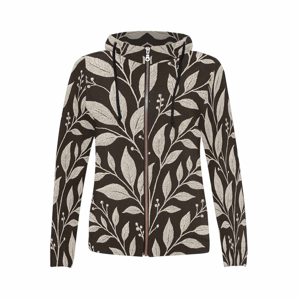 Rich and Rich Women's Print Full Zip Hoodie