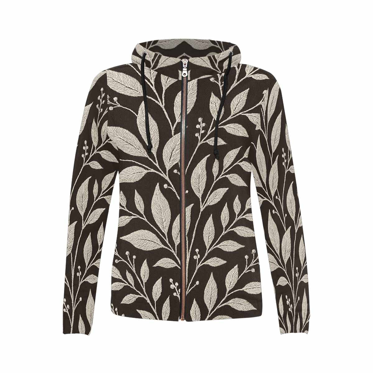 Rich and Rich Women's Print Full Zip Hoodie
