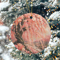 Japanese Pinkish Red Cherry Blossom Painting Ceramic Round Ceramic Ornament