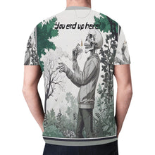 Load image into Gallery viewer, R&amp;RH Smoking Hazard Gray and Black Men&#39;s T-shirt
