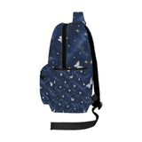 a Ethereal butterfly Galaxy Girls Blue Large Capacity Backpack