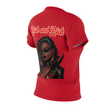 Load image into Gallery viewer, R&amp;RH Women’s Bold Graphic Red Tee - &#39;Rich and Rich&#39;
