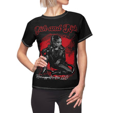 Load image into Gallery viewer, R&amp;RH Luiiloviie Bold Women&#39;s Red and Black Tee - &#39;Rich and Rich&#39; Graphic T-Shirt for Fashion-Forward Individuals
