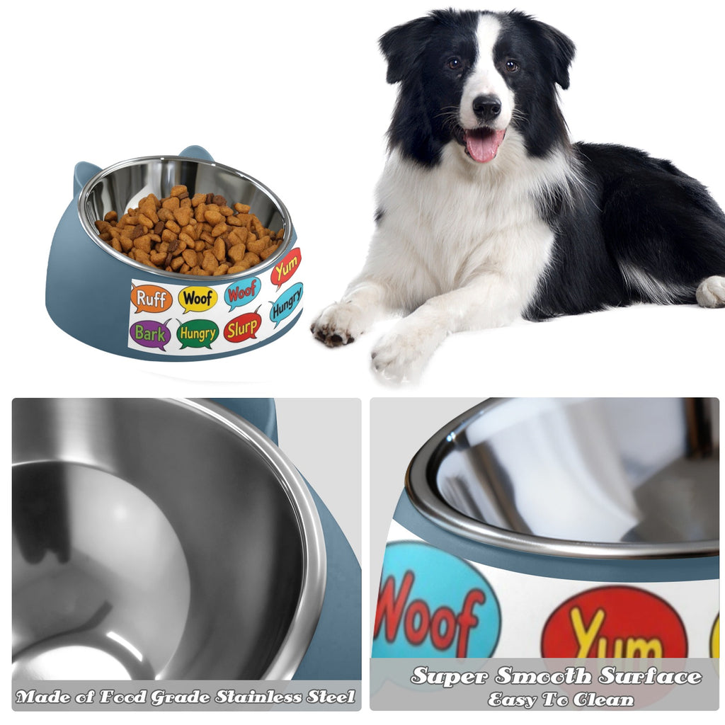 Food grade stainless steel inner bowl for easy cleaning in personalized dog food bowl