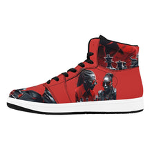 Load image into Gallery viewer, R&amp;RH Chess Game Men&#39;s High Top Black Sneakers
