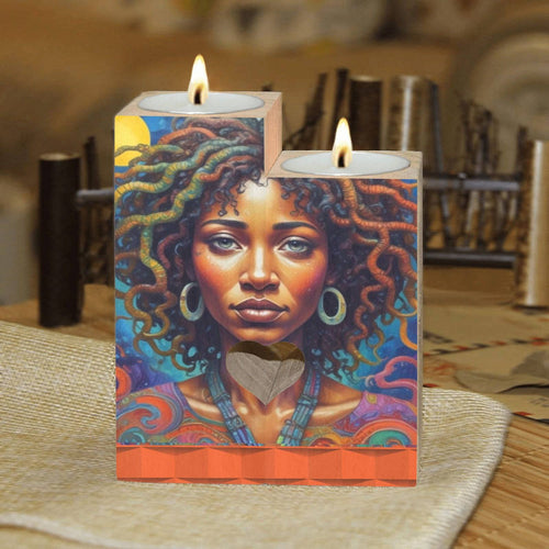 R&RH Lady Wooden Candle Holder (Without Candle) - Rich and Rich Homeopportunities 