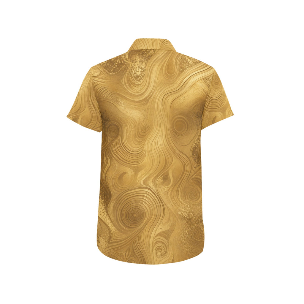 Rich and Rich Gold Baroque Men's Short Sleeved Shirt - view 4