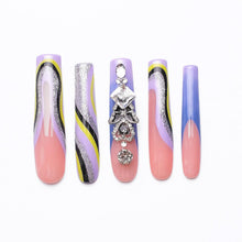 Load image into Gallery viewer, 1068 Handmade Nail Wear Nail Art Reusable Press on Nails False Nails

