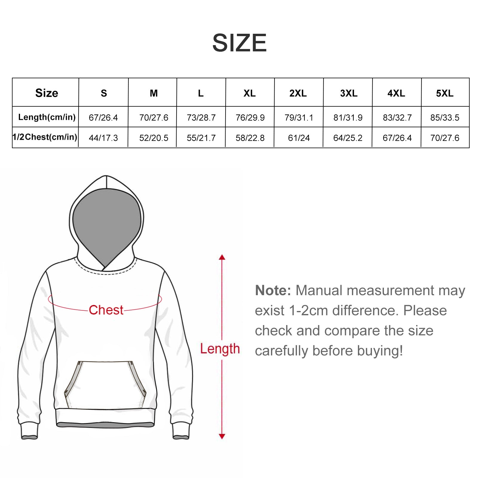 Men's all-over print sweater suit tracksuit with cropped hoodie and drawstring hood