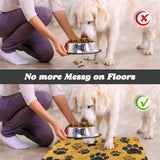 Rich and Rich Paw Print Pet Feeding Mat Pet Feeding Mat 40x30cm
